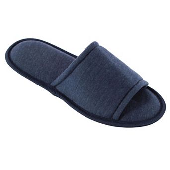 CTM Men's Open Toe Slide House Slippers