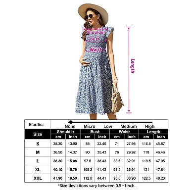 Women's Maternity Short Sleeve Crew Neck Midi Dress