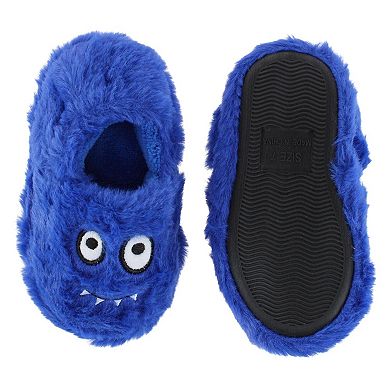 CTM Toddler's Monster Fuzzy Assorted Slippers