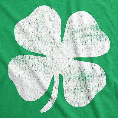 Mens Four Leaf Clover T Shirt Funny Saint Patricks Day Shamrock Lucky Irish Tee