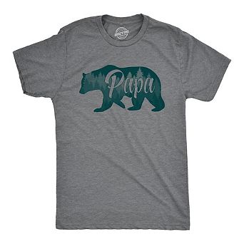 Mens Papa Bear Funny Shirts for Dads Gift Idea Humor Novelty Tees Family T shirt