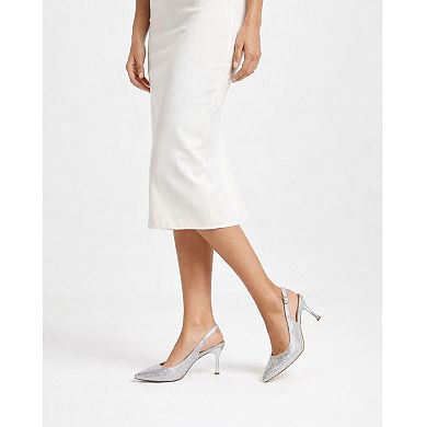 Lady Godiva Women's slingback stiletto Heels