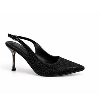 Lady Godiva Women's slingback stiletto Heels