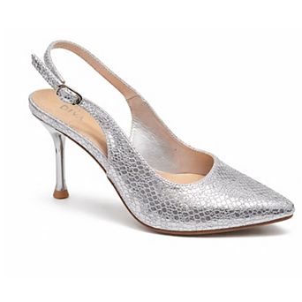 Lady Godiva Women's slingback stiletto Heels