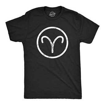 Mens Zodiac Aries T Shirt Cool Astrology Gift Horoscope Birthday Star Sign