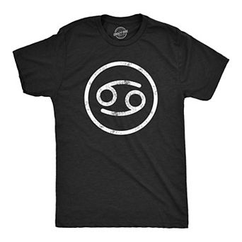 Mens Zodiac Cancer T Shirt Cool Astrology Gift Horoscope Birthday Star Sign