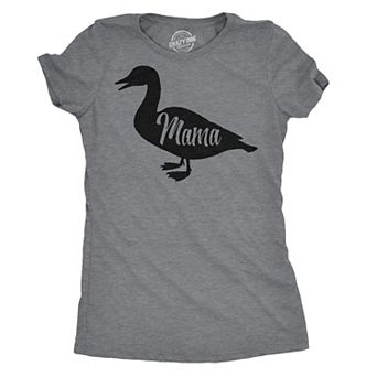 Womens Mama Duck T Shirt Cute Bird mom gift for Pet Owner or Lover