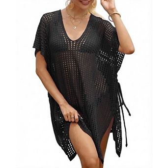Women's Hollow Out Side Tie Adjustable Cover Up