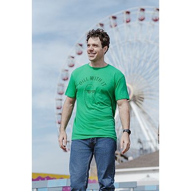 Mens Dill With It T shirt Funny Cool Pickle Hilarious Sarcastic Tee for Guys