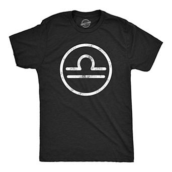 Mens Zodiac Libra T Shirt Cool Astrology Gift Horoscope Birthday Star Sign