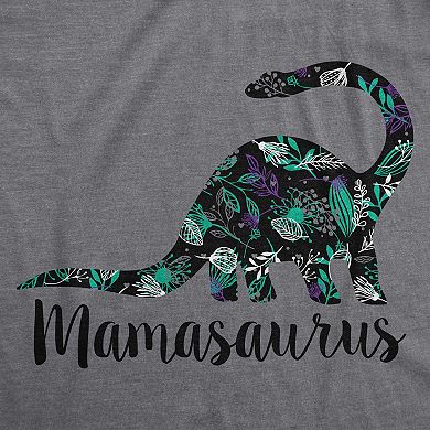Womens Mamasaurus Dinosaur Mom T Shirt Gift for Mothers Day Funny Cool Graphic