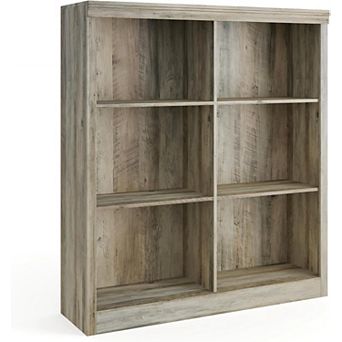 53" 6-Cube Bookcase: Engineered Wood Organizer with Anti-Tip Kit for Home