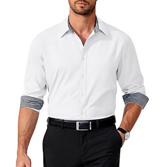 COOFANDY Mens Shirt Business Dress Shirt Regular Fit Casual Button Down Shirt Wrinkle Free