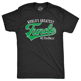 Mens Worlds Greatest Funcle Funny Fun Uncle Gift Sarcastic Novelty Cool T shirt