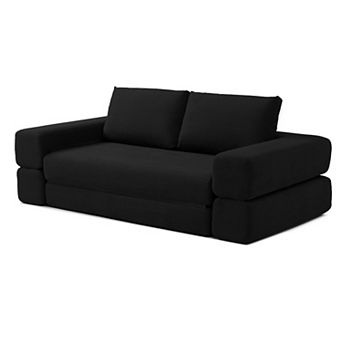Merax Convertible Sofa Bed,3 in 1 Folding Floor Couch Corduroy Fold Out Couch Bed