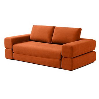 Merax Convertible Sofa Bed,3 in 1 Folding Floor Couch Corduroy Fold Out Couch Bed