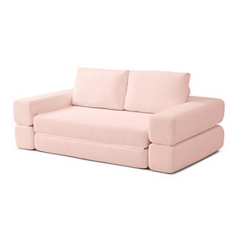 Merax Convertible Sofa Bed,3 in 1 Folding Floor Couch Corduroy Fold Out Couch Bed
