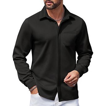 COOFANDY Men' Long Sleeve Wrinkle Free Shirts Casual Button Down Shirts Untucked Dress Shirt