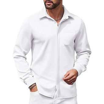 COOFANDY Men' Long Sleeve Wrinkle Free Shirts Casual Button Down Shirts Untucked Dress Shirt