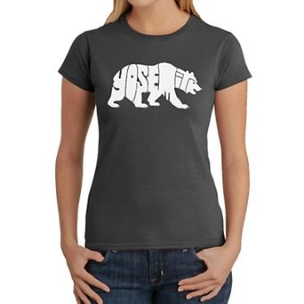 Yosemite Bear - Women's Word Art T-Shirt