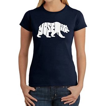 Yosemite Bear - Women's Word Art T-Shirt