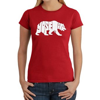 Yosemite Bear - Women's Word Art T-Shirt