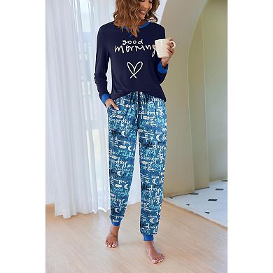 Ekouaer Women’s Long Sleeve Pajama Set 2 Piece Lounge Set with Pocket