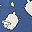 Blue Cat Print