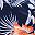 Navy Blue Flowers