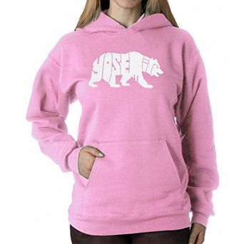 Yosemite Bear - Women's Word Art Hooded Sweatshirt