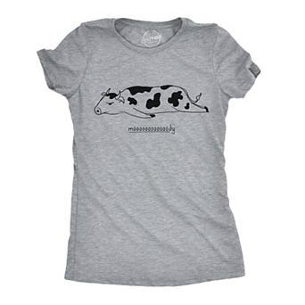 Womens Funny T Shirts Moooooody Sarcastic Cow Graphic Emotional Novelty Tee for