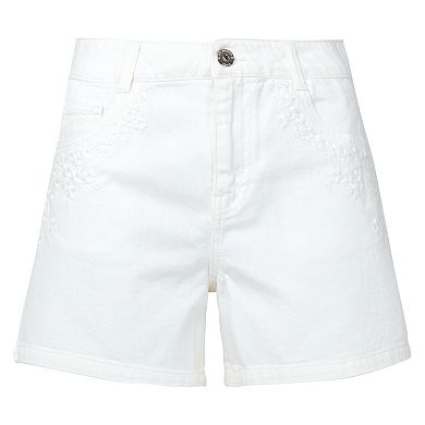 Joe Browns Women's Plus Size High Waisted Denim Shorts