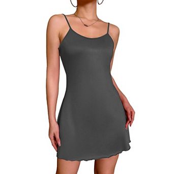 Ekouaer Nightgowns for Woman Night Dress Women Adjustable Spaghetti Chemise Nightgown Sleepwear