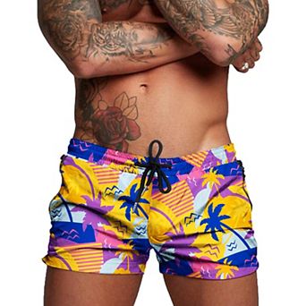 COOFANDY Men' Swim Trunk Quick Dry Swimwear Mesh Lining Bathing Suit Swimsuit Board Beach Sport