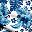 Sapphire Floral Print