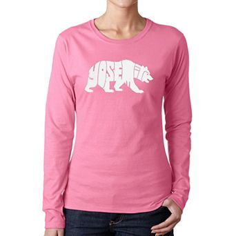 Yosemite Bear - Women's Word Art Long Sleeve T-Shirt