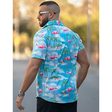 COOFANDY Mens Hawaiian Shirts Short Sleeve Summer Shirts Button Down Tropical Shirts for Men