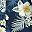 Navy White Floral