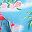 Sky Blue Flamingo