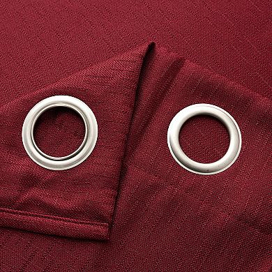 100% Polyester 140 GSM Sedona Jacquard Grommet Curtain Panel