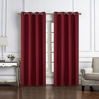 100% Polyester 140 GSM Sedona Jacquard Grommet Curtain Panel