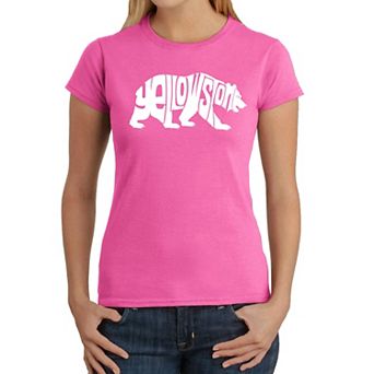 Yellowstone Bear - Women's Word Art T-Shirt
