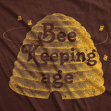 Mens Funny T Shirts Bee Keeping Age Sarcastic Novelty Graphic Tee for Men