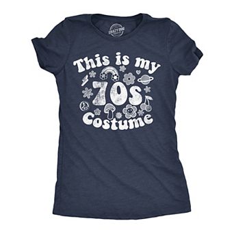 Womens Funny T Shirts This Is My 70s Costume Sarcastic Graphic Retro Novelty Tee for Ladies