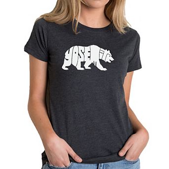 Yosemite Bear - Women's Premium Blend Word Art T-Shirt