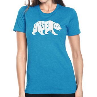 Yosemite Bear - Women's Premium Blend Word Art T-Shirt