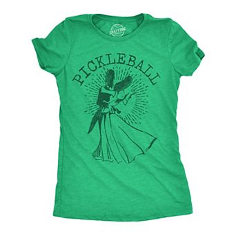 Womens Funny T Shirts Pickleball Ball Sarcastic Dance Graphic Novelty Tee for Ladies