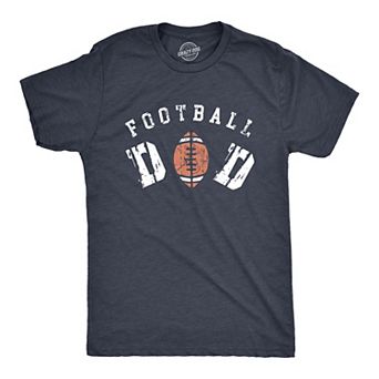 Mens Football Dad T Shirt Funny Cool Fathers Day Gift Foot Ball Graphic Tee for Guys