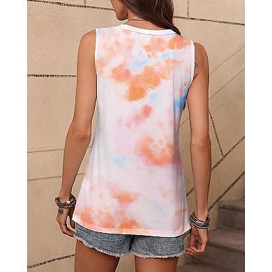 Zeagoo Women's Flowy V Neck Sleeveless Tank Tops Casual Basic Cami Shirts
