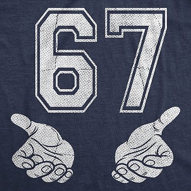 Funny Six Seven 6 7 Meme Gen Alpha Slang 6 7 Hands T-Shirt